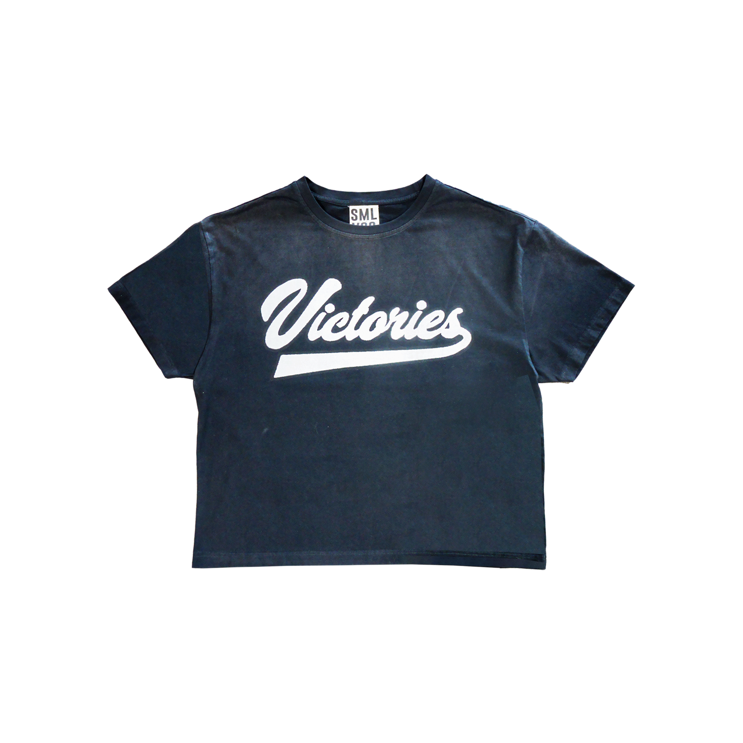 Athletic Logo Tee in Washed black