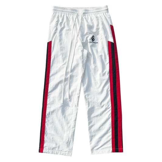 Dynasty Logo Nylon Pants in White