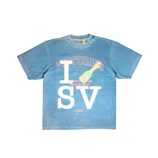 I Heart SV Tee in Denim Blue