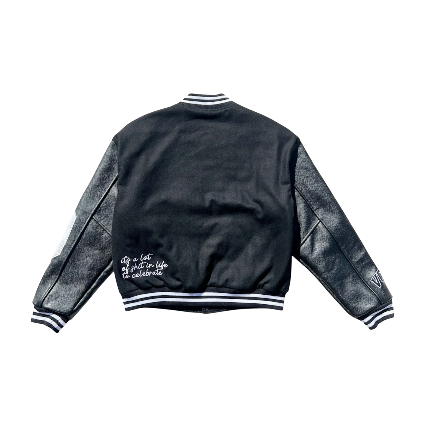 AWNL Varsity Jacket in Black
