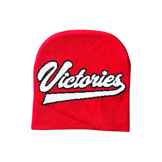 Athletic Logo Beanie in Red